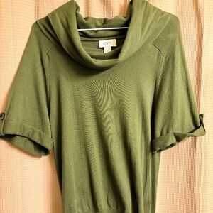 Loft Green Pullover Sweater Women's L